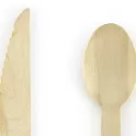 Dřevěné příbory, mátové, 18ks