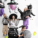 Foliový balonek Halloween - hlava čarodejnice 74 x 101 cm