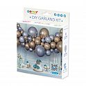 Sada na balonkovou girlandu SHINY zlato-stříbrná