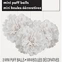 Dekorační závěsné pom pomy bílé 3ks, 23cm