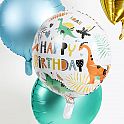 Fóliový balónek - Dinosaurus Happy Birthday 45 cm