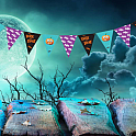 Vlaječková girlanda Halloween - Trick or treat 250 cm