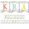 Papírový baner Krásné narozeniny