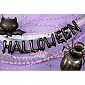 Foliový nápis Halloween - černý