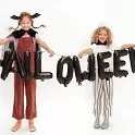 Foliový nápis Halloween - černý