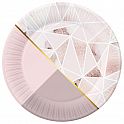 Papírové talířky Rose Chic - 18 cm