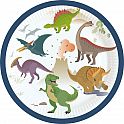 Papírové talířky Happy Dino 23 cm - 8 ks