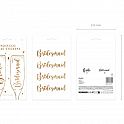 Samolepky na sklenky rosegold - Bride a Bridesmaid
