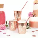 EKO Papírové kelímky She said yes - Rose gold