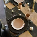 Sklenky na sekt šampusky černé - 6 ks
