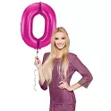 Foliová číslice - Magenta růžová 0 - 86 cm