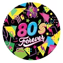 Plastové misky Disco 80s 32 cm - 6 ks