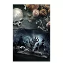 Plastový tác Hřbitov - ruka zombie