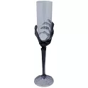 Plastová sklenka na sekt - šampusky - kostlivec 25cm