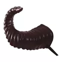 Plastové čertovské rohy zahnuté 37 cm