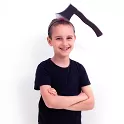 Halloweenská čelenka - Sekera