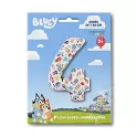 Foliová číslice 4 - Bluey 66 cm