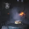 Halloweenský ubrus Pavučina kulatý