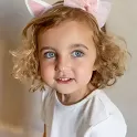 Čelenka kočičí ouška bílo růžová