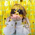 Plastové brýle Happy New Year glitrové