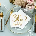 Papírové ubrousky 30. narozeniny