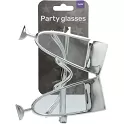 Party brýle - stříbrné sklenky šampaňského