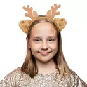 Vánoční čelenka - Sob s ušima hnědá