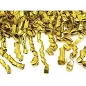 Vystřelovací konfety - zlaté serpentiny 40 cm