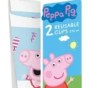 Plastové kelímky Prasátko Pepina 230ml - 2ks