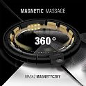 Masážní hula hoop HMS HHM13 se závažím, magnety a počítadlem černá