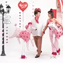 Girlanda srdíčka rosegold 350 cm
