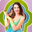 Retro náušnice blesk - neonově žluté