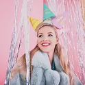 Papírové pastelové čepičky Happy Birthday
