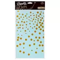 Plastový ubrus světle modrý konfety 137 x 214 cm
