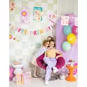 Latexové balónky boho Happy Birthday  6 ks
