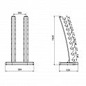 Sada 10 párů jednoruček HMS HPT 1-10 kg a stojanu STR37