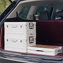 Skládací box NILS Camp NCB4002 2v1 s víkem a dřevěnou deskou 32L