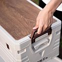 Skládací box NILS Camp NCB4002 2v1 s víkem a dřevěnou deskou 32L