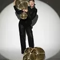 Disco koule zlatá 30cm