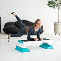 Step na aerobic HMS AS007 bílý/mentolový