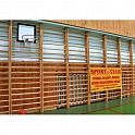 Basketbalová deska 60 x 50 cm s košem a síťkou, interiér