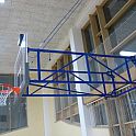 Basketbalová konstrukce otočná, interiér, vysazení od 2,5 m do 4 m