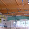 Opona 21x8m pro předělení tělocvičny, elektrické ovládání