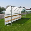 Fotbalová střídačka SC 5m, AL konstrukce + polykarbonát