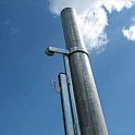 Volejbalové sloupky (ZN), prům.102 mm, s napínacím šroubem + pouzdra a víčka, (CERTIFIKÁT)