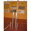 Tenisové sloupky (AL) prům.102 mm + pouzdra a víčka, (CERTIFIKÁT)