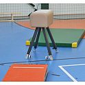 Gymnastická koza (4 nohy), nastavitelná výška 90-140 cm, umělá kůže