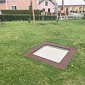 DHTČ - Skákací zařízení (trampolína) 75x75 cm zapuštěné do země