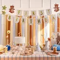 Závěsný baner First Birthday - 1. narozeniny Medvídek