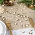 Dřevěné konfety hvězdy 50 ks - 2x2 cm